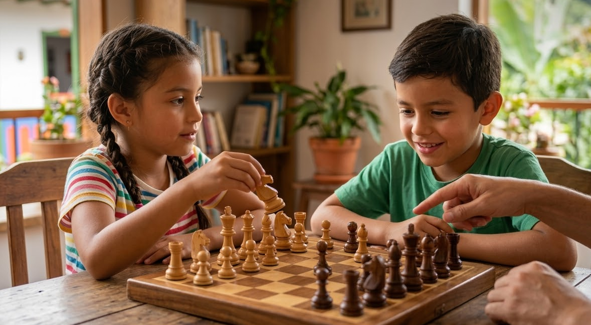 como jugar ajedrez para niños