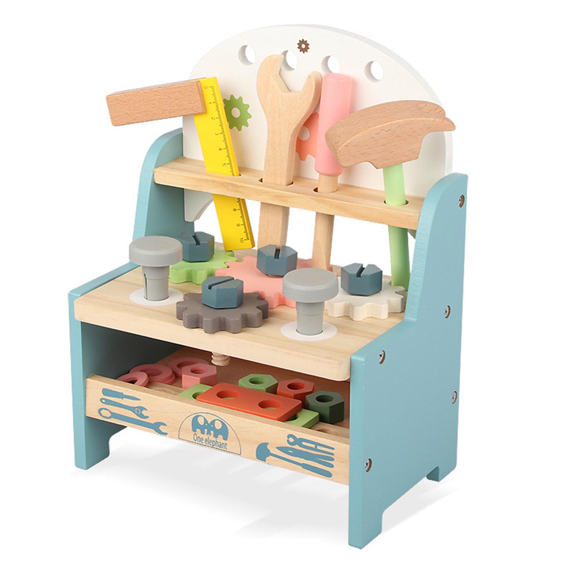 Banco de Herramientas de Madera para Niños