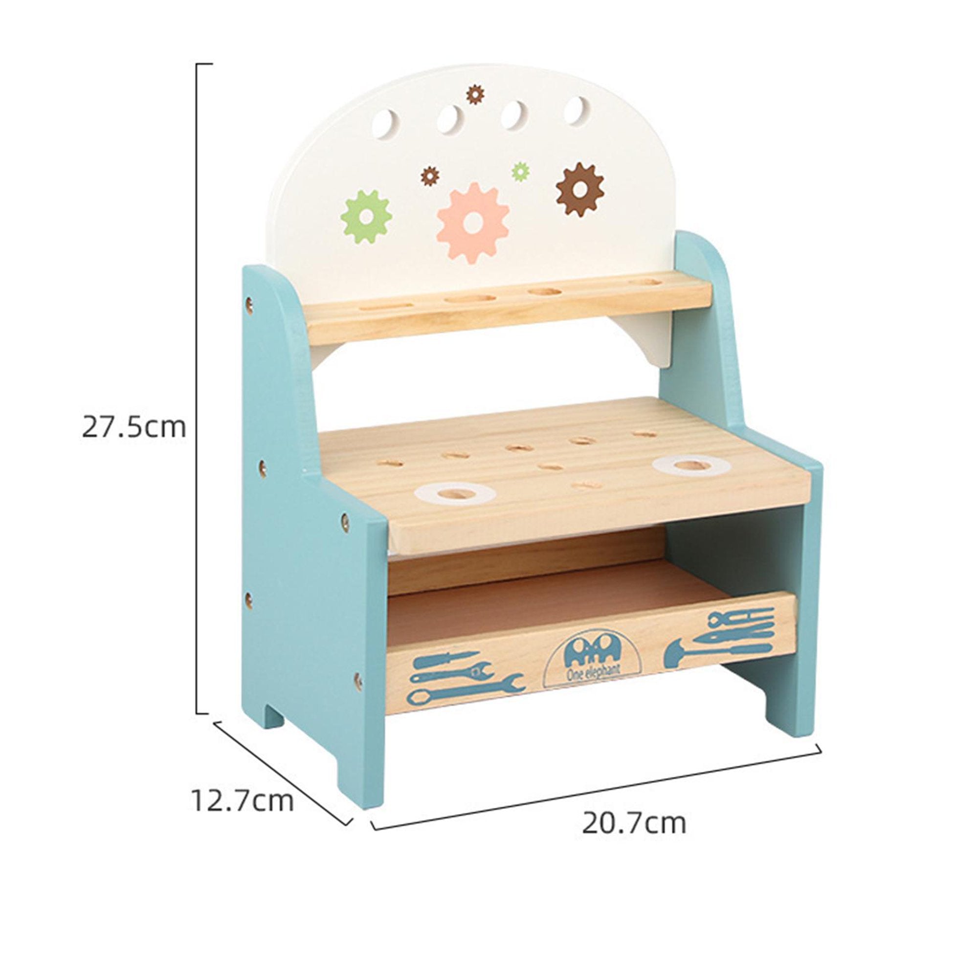 Banco de Herramientas de Madera para Niños