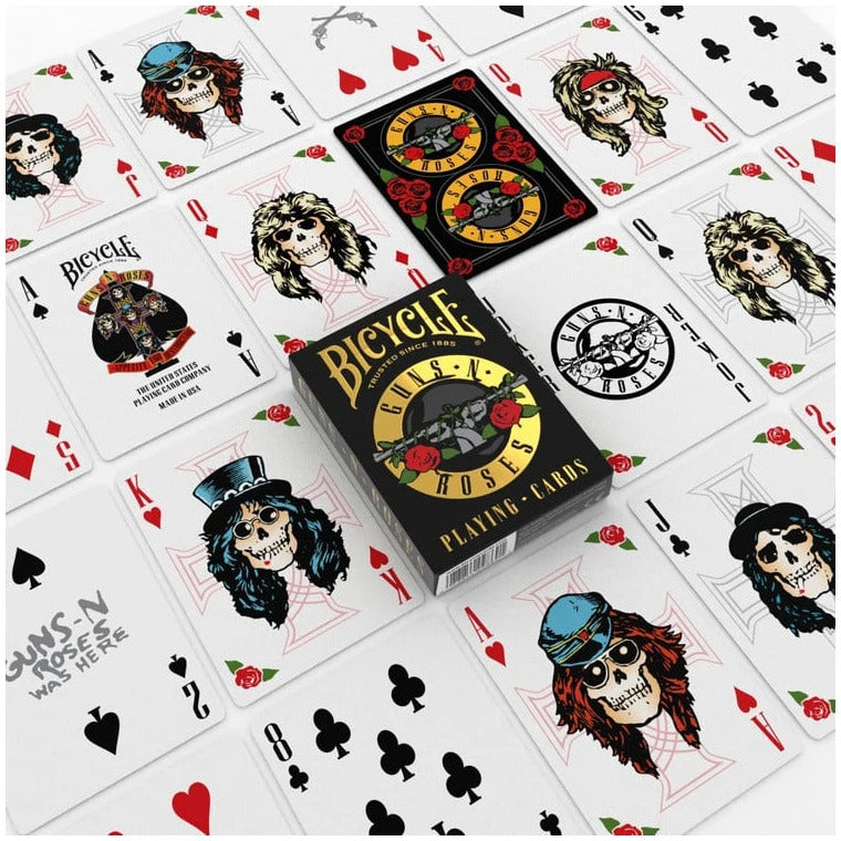 Cartas Poker - Edición Guns and Roses (mazo de 54 cartas)