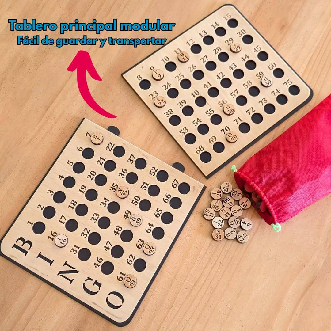 Juego de Bingo en Madera