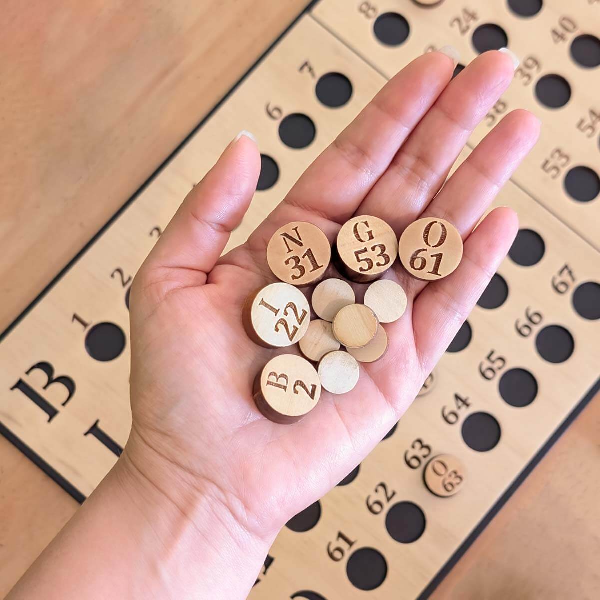 Juego de Bingo en Madera