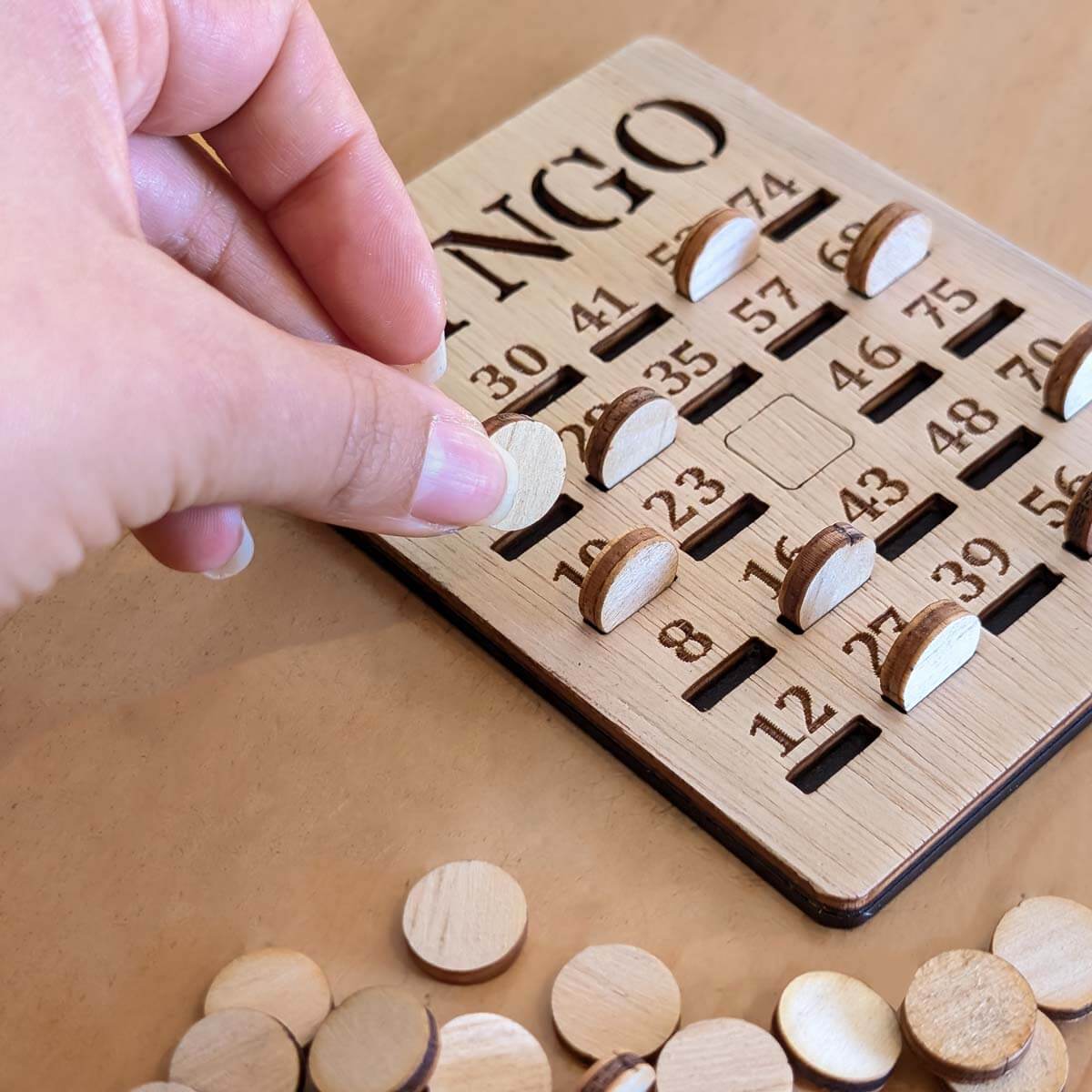 Juego de Bingo en Madera