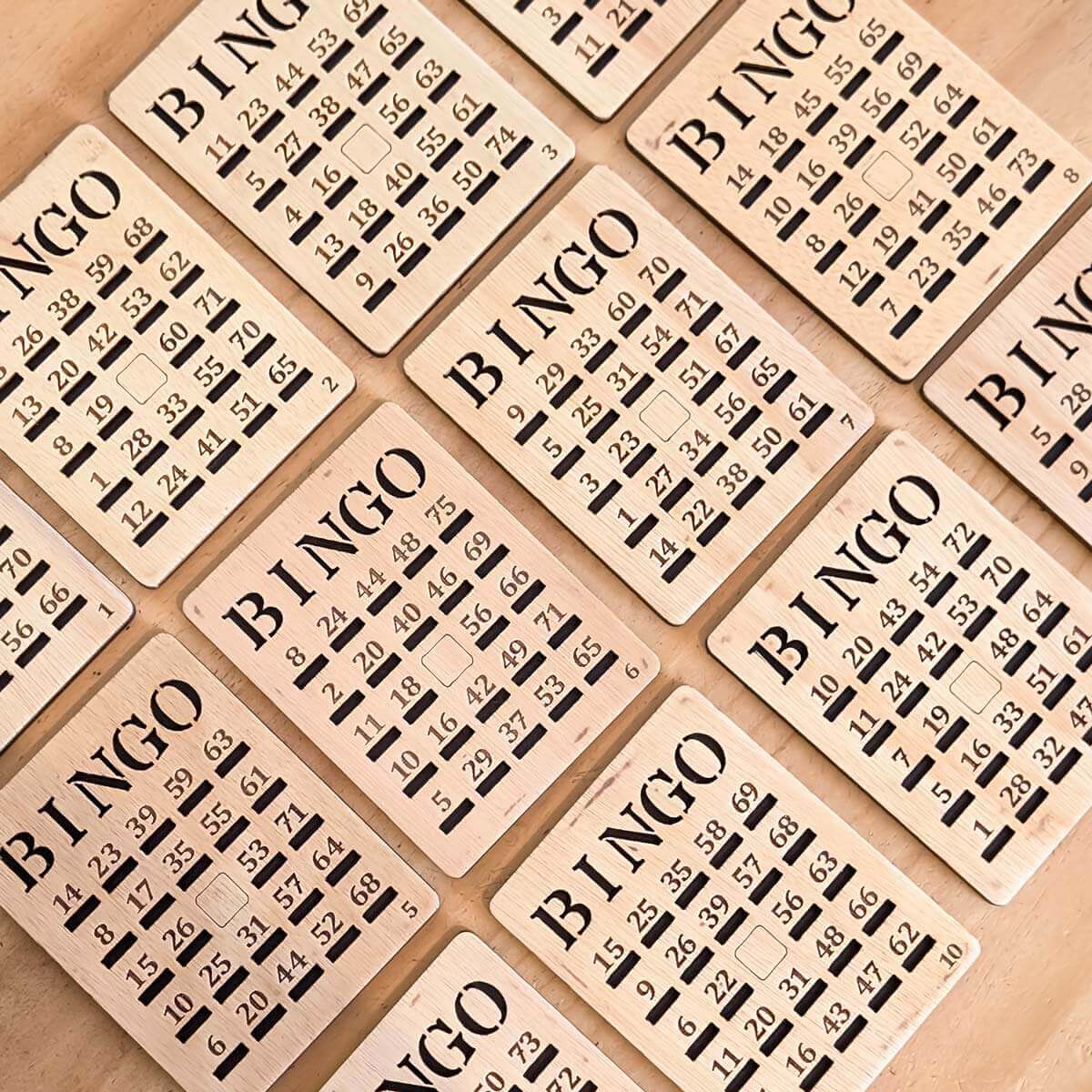 Juego de Bingo en Madera