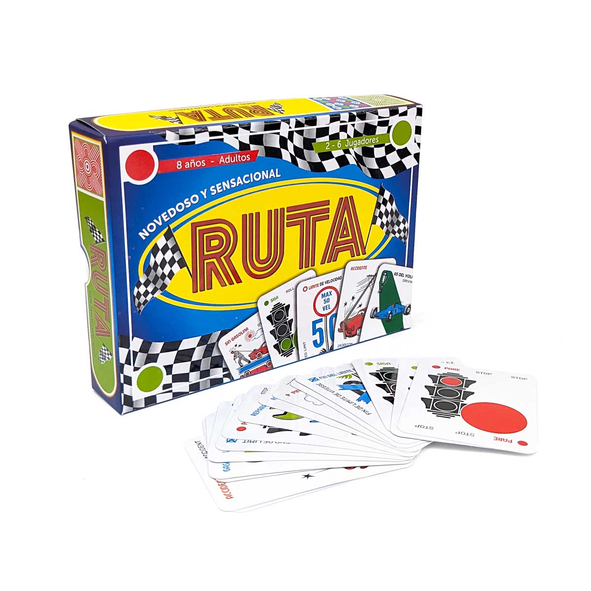 Juego de cartas Ruta tradicional, diversión clásica para todas las edades