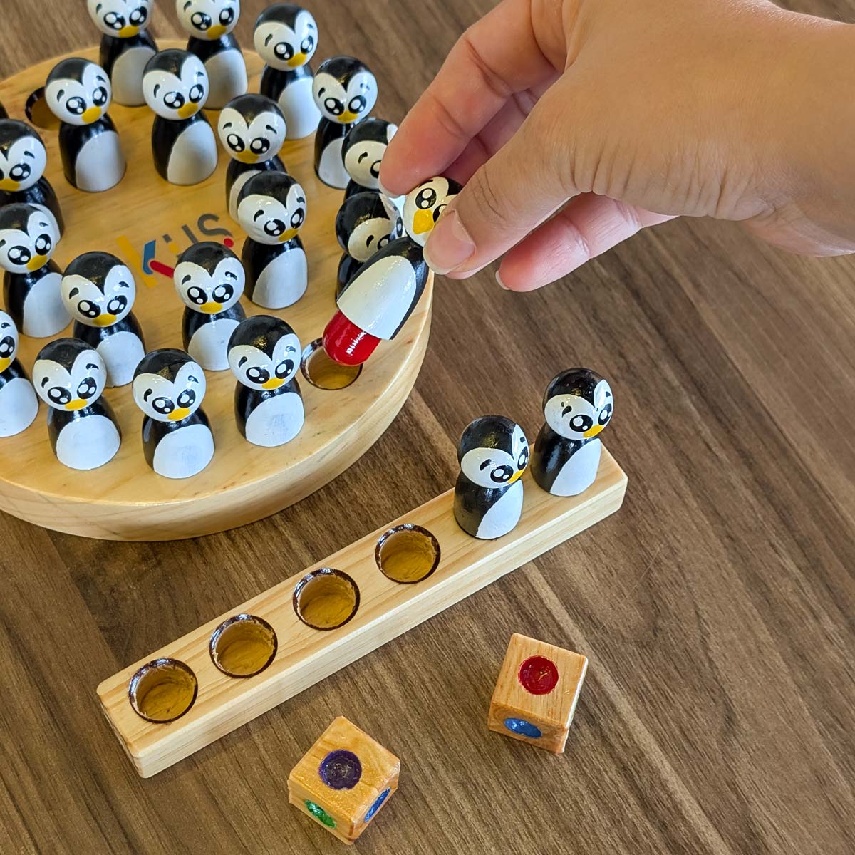 Juego de memoria los pingüinos
