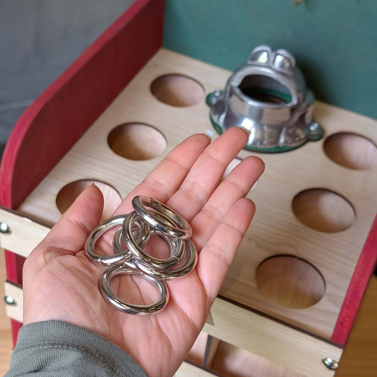 Juego Sapo / Rana Banco Portátil