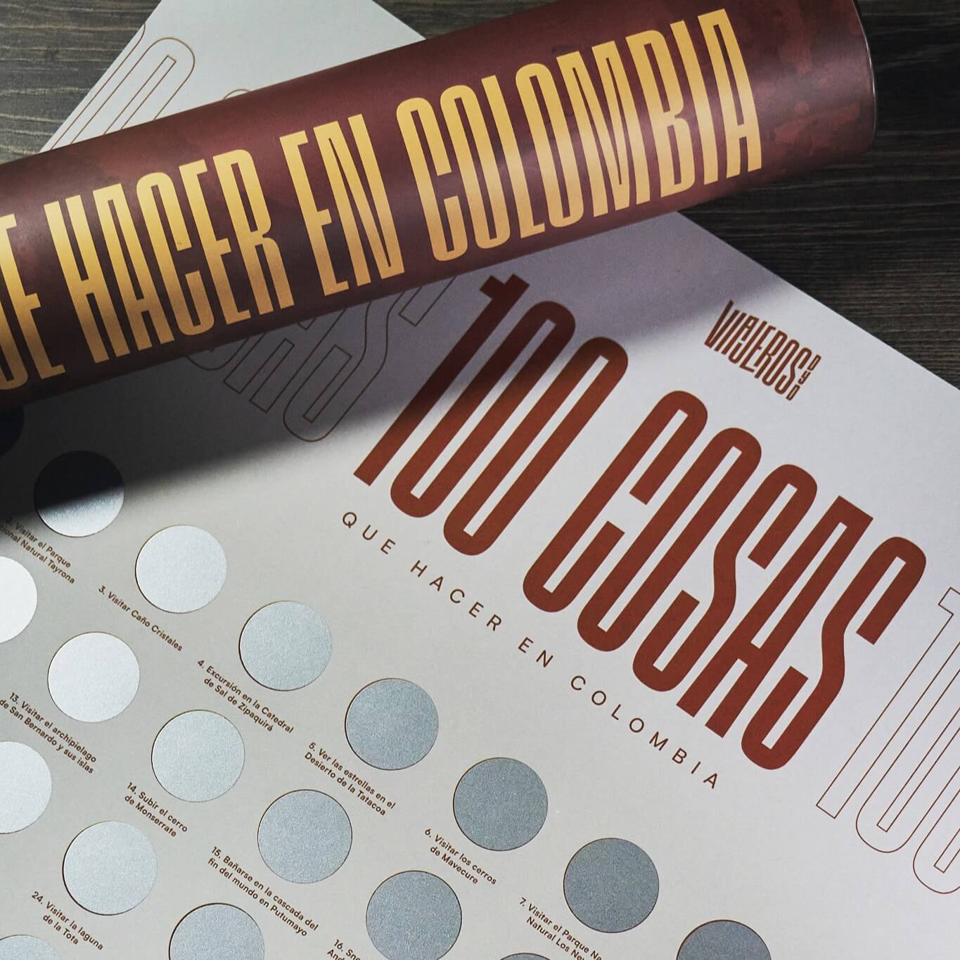 Mapa raspable: 100 cosas para hacer en Colombia