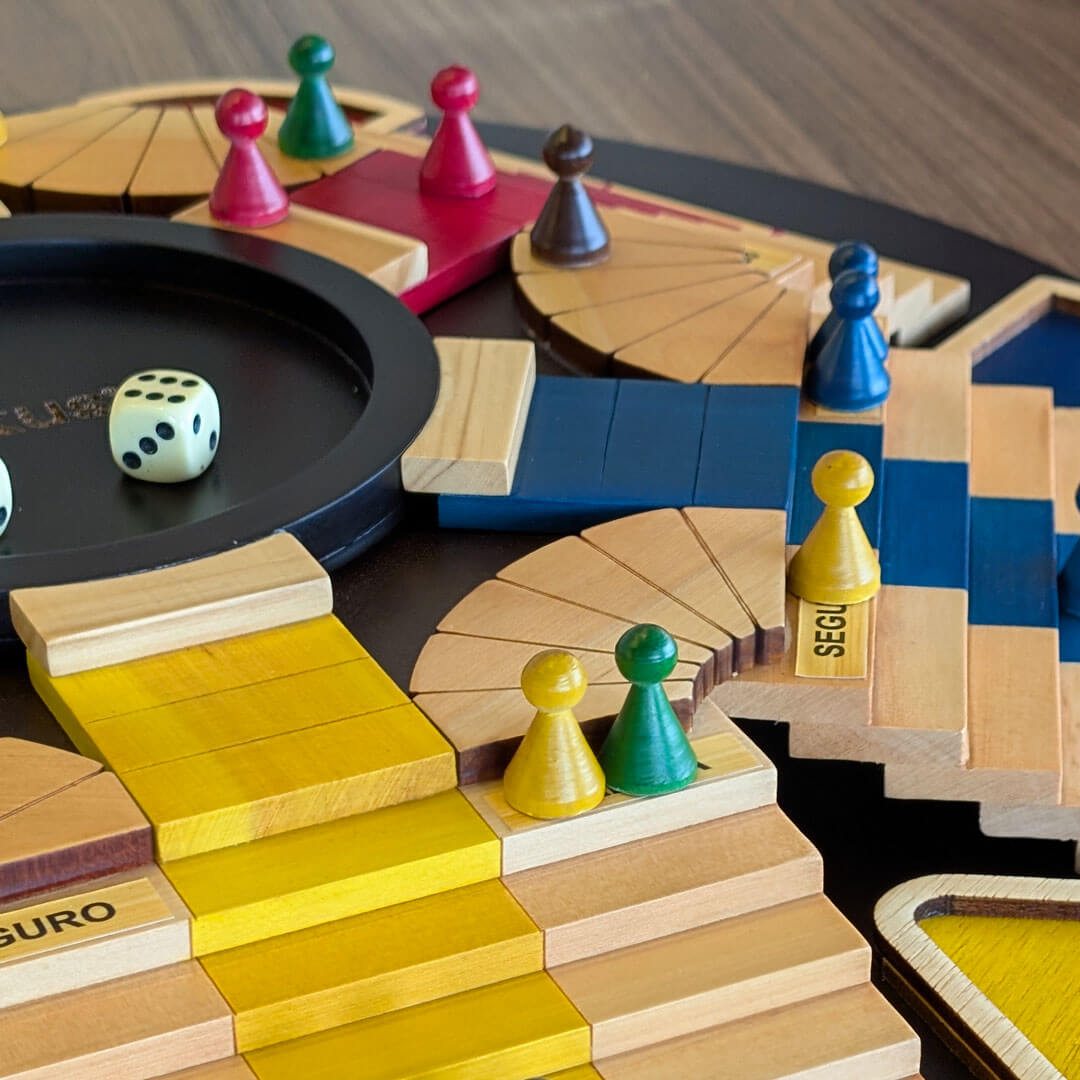 Parqués 3D en madera 6 jugadores