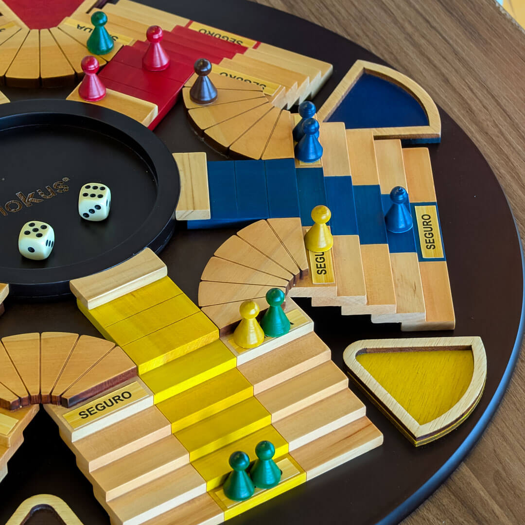 Parqués 3D en madera 6 jugadores