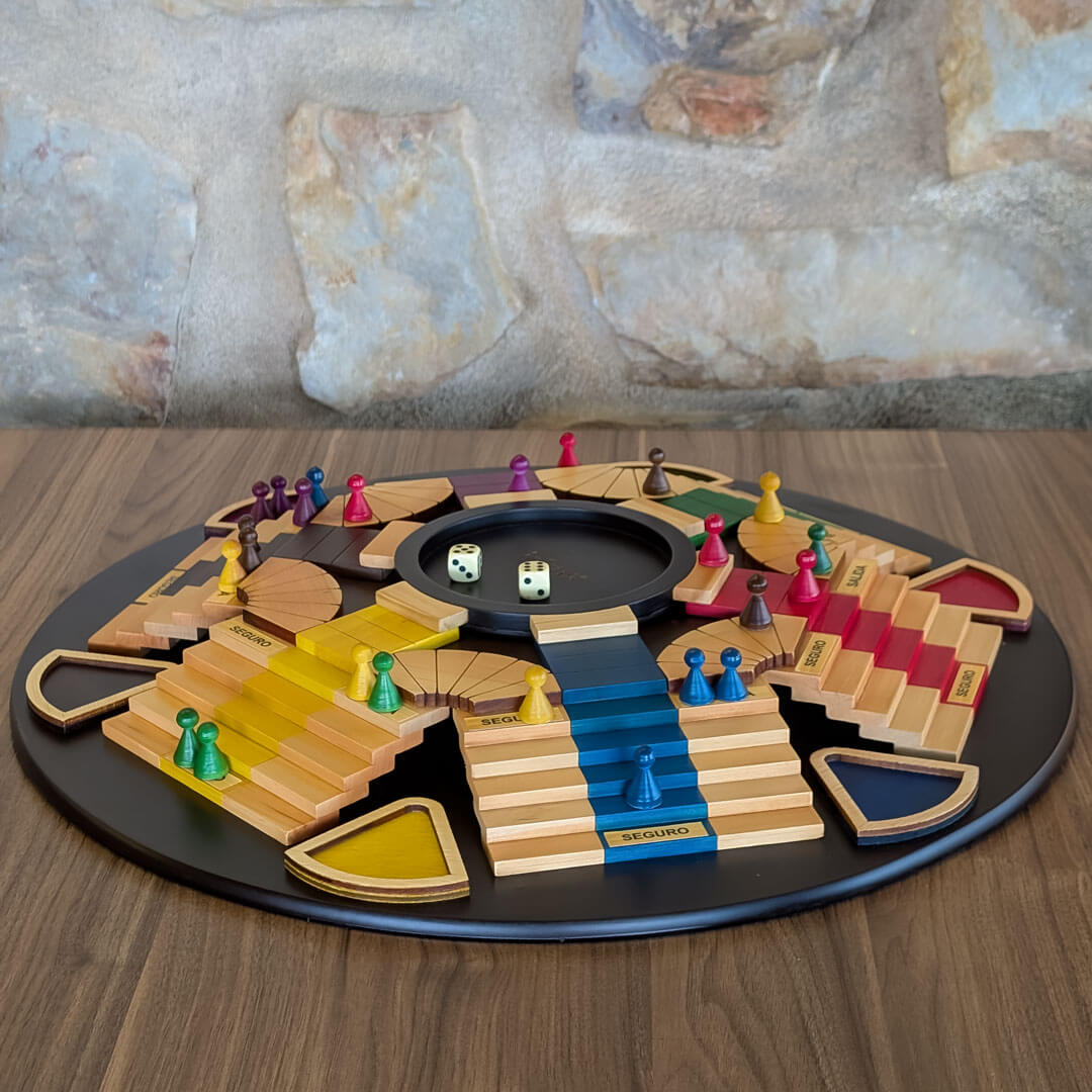 Parqués 3D en madera 6 jugadores