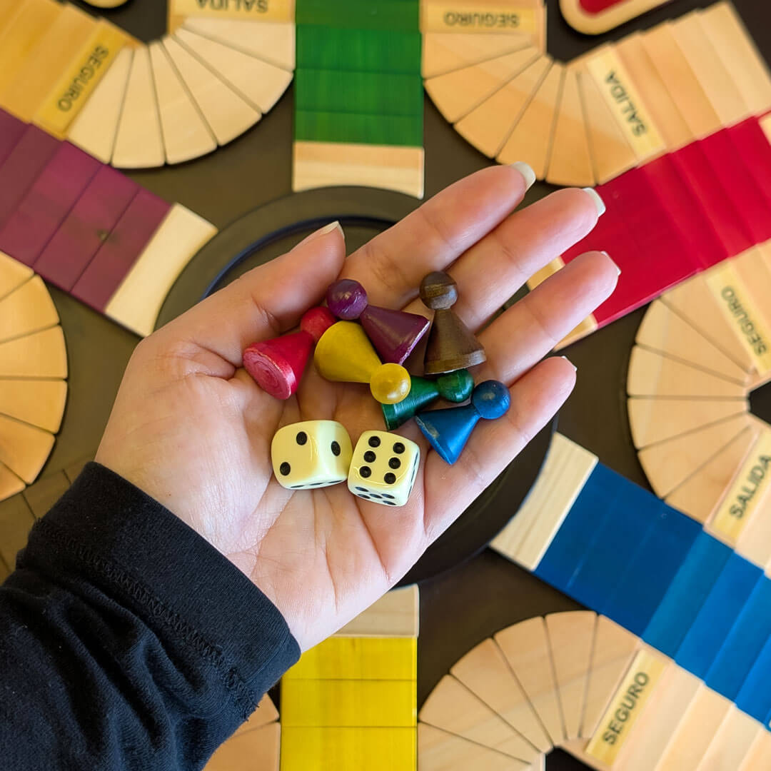 Parqués 3D en madera 6 jugadores