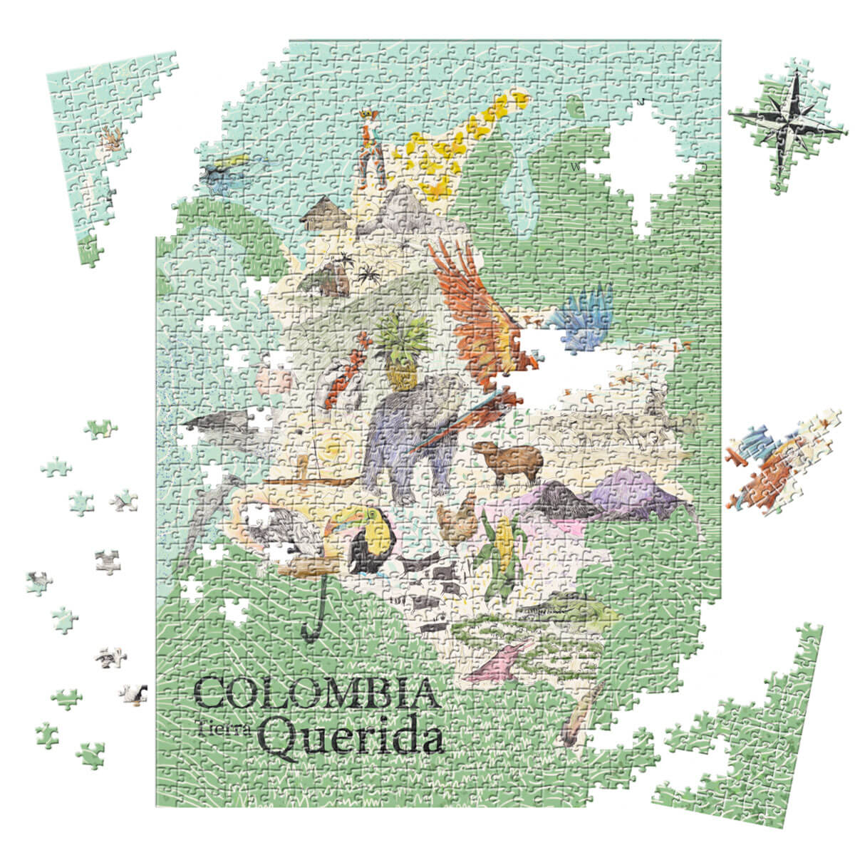 Rompecabezas Colombia Tierra Querida (1000 piezas)