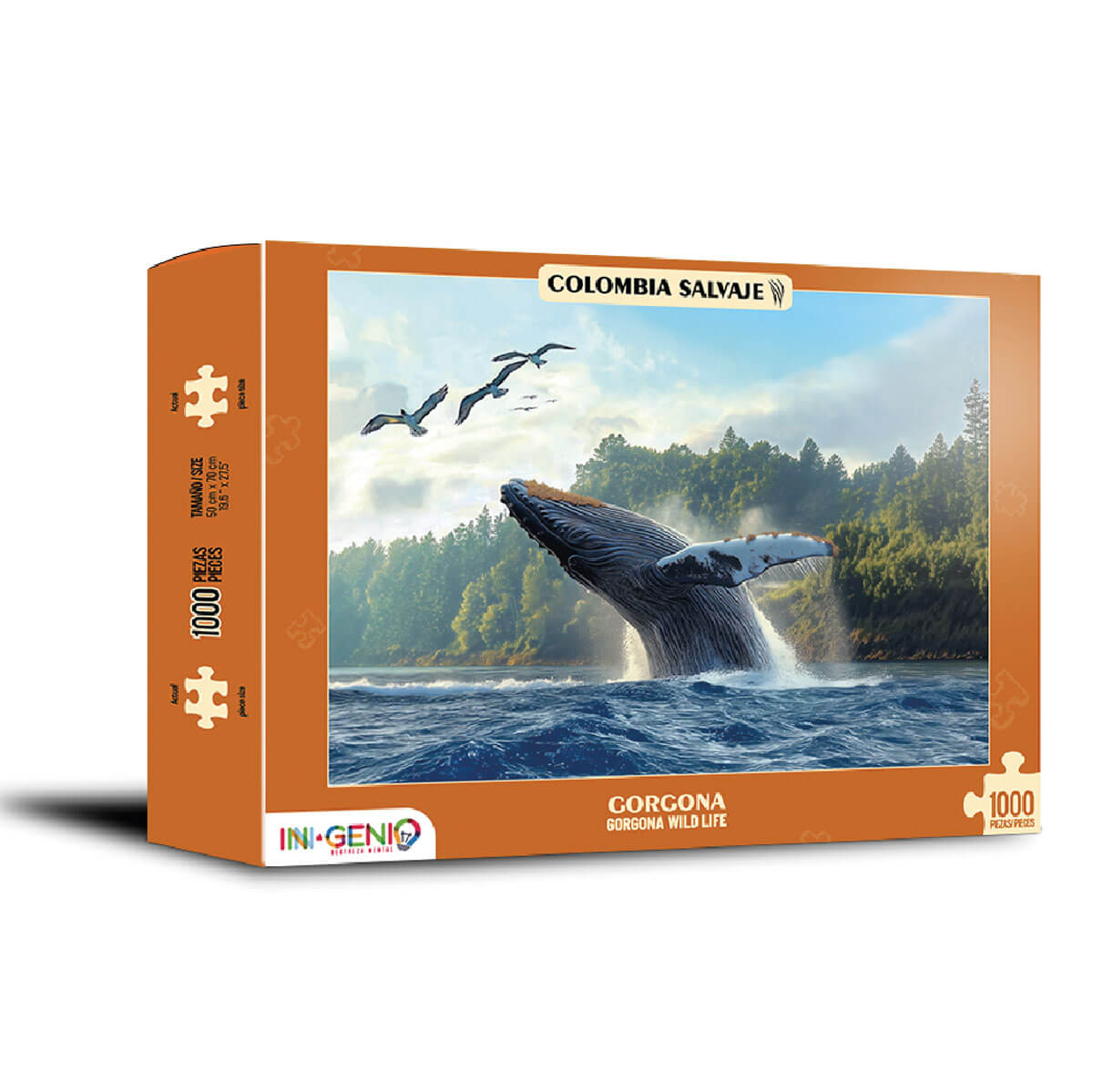 Rompecabezas Gorgona Ballena Jorobada(1000 piezas)