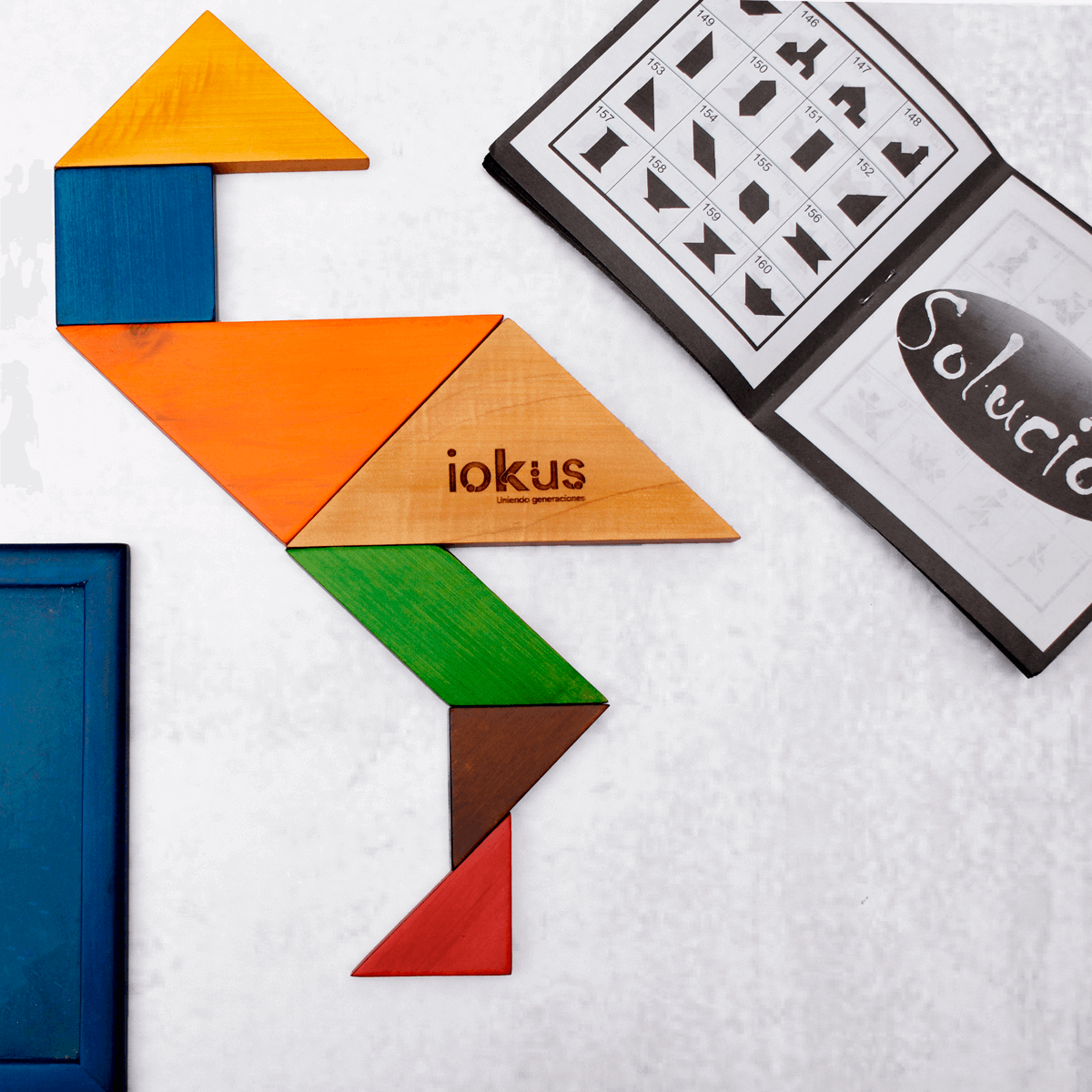 Tangram multicolor madera