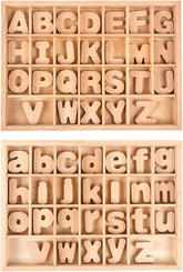 Juego de letras del alfabeto de madera