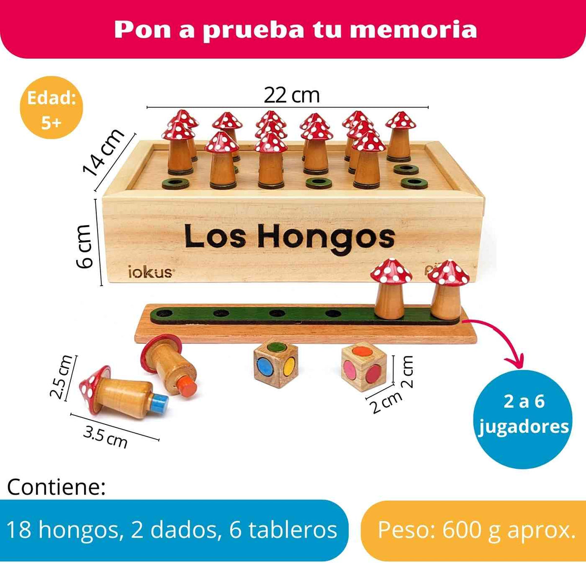 Juego de memoria los hongos de lujo