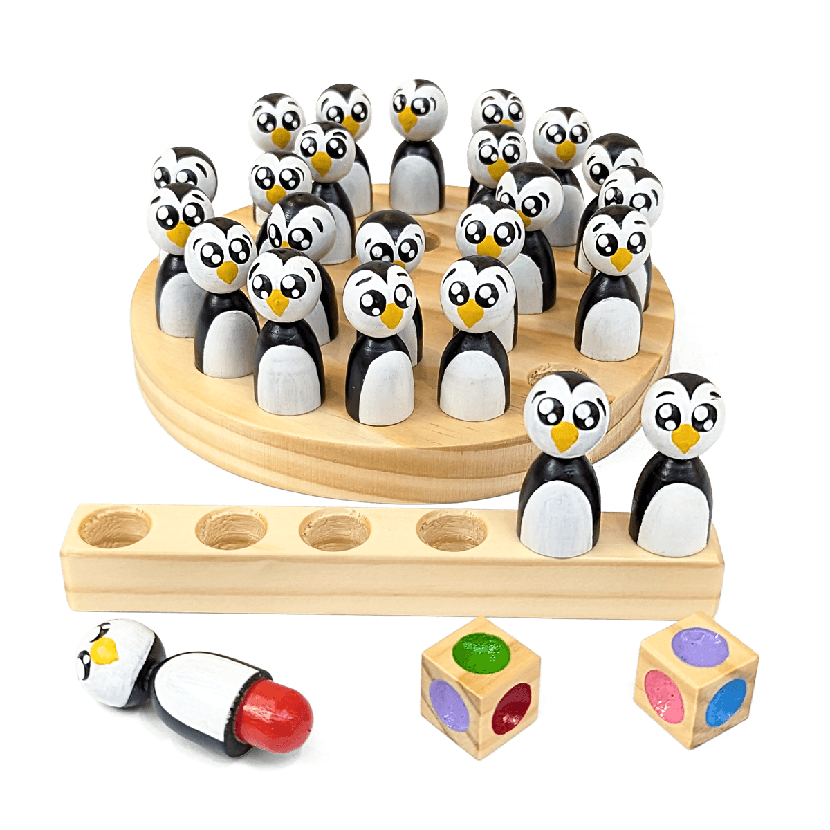 Juego de memoria los pingüinos