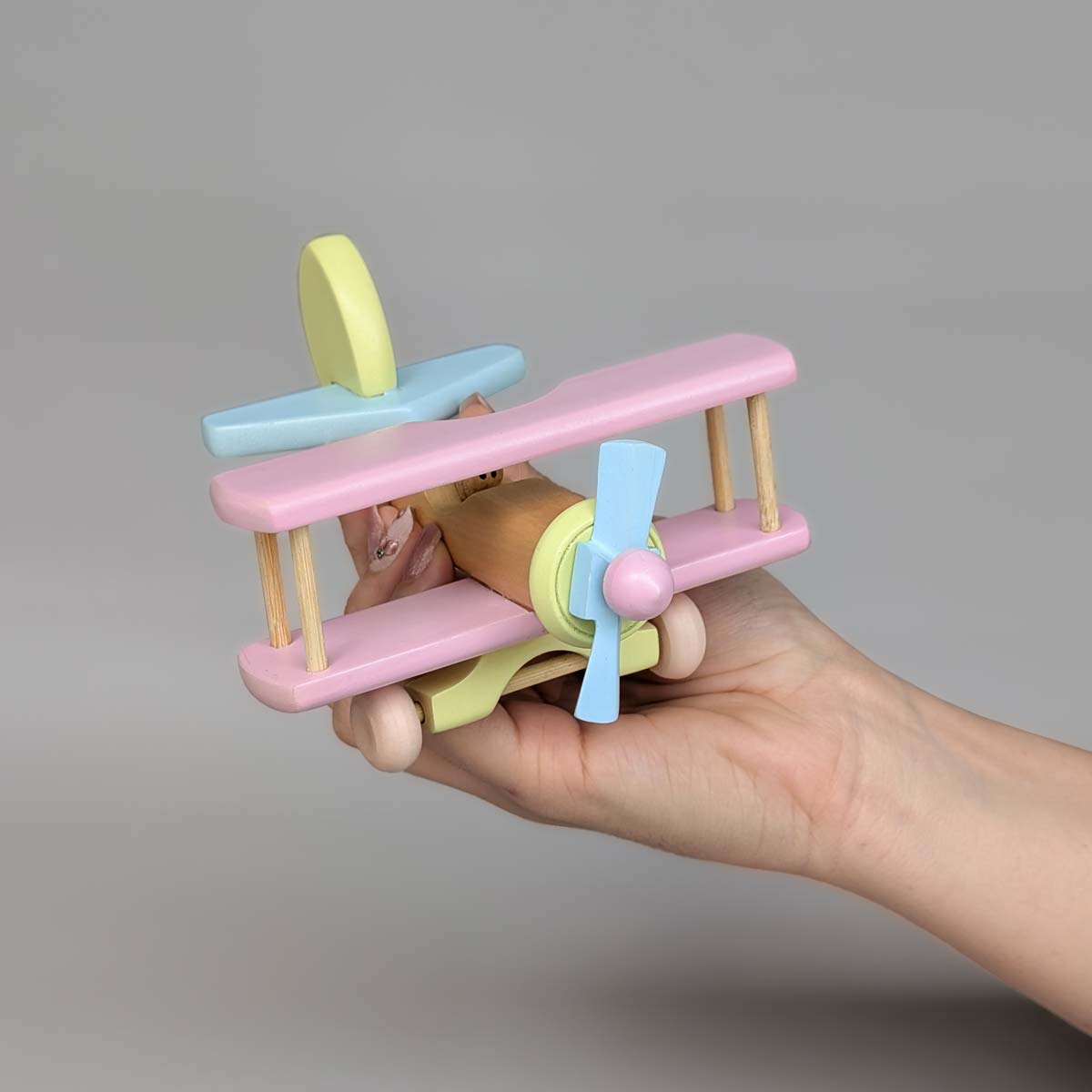 Avión biplano pequeño