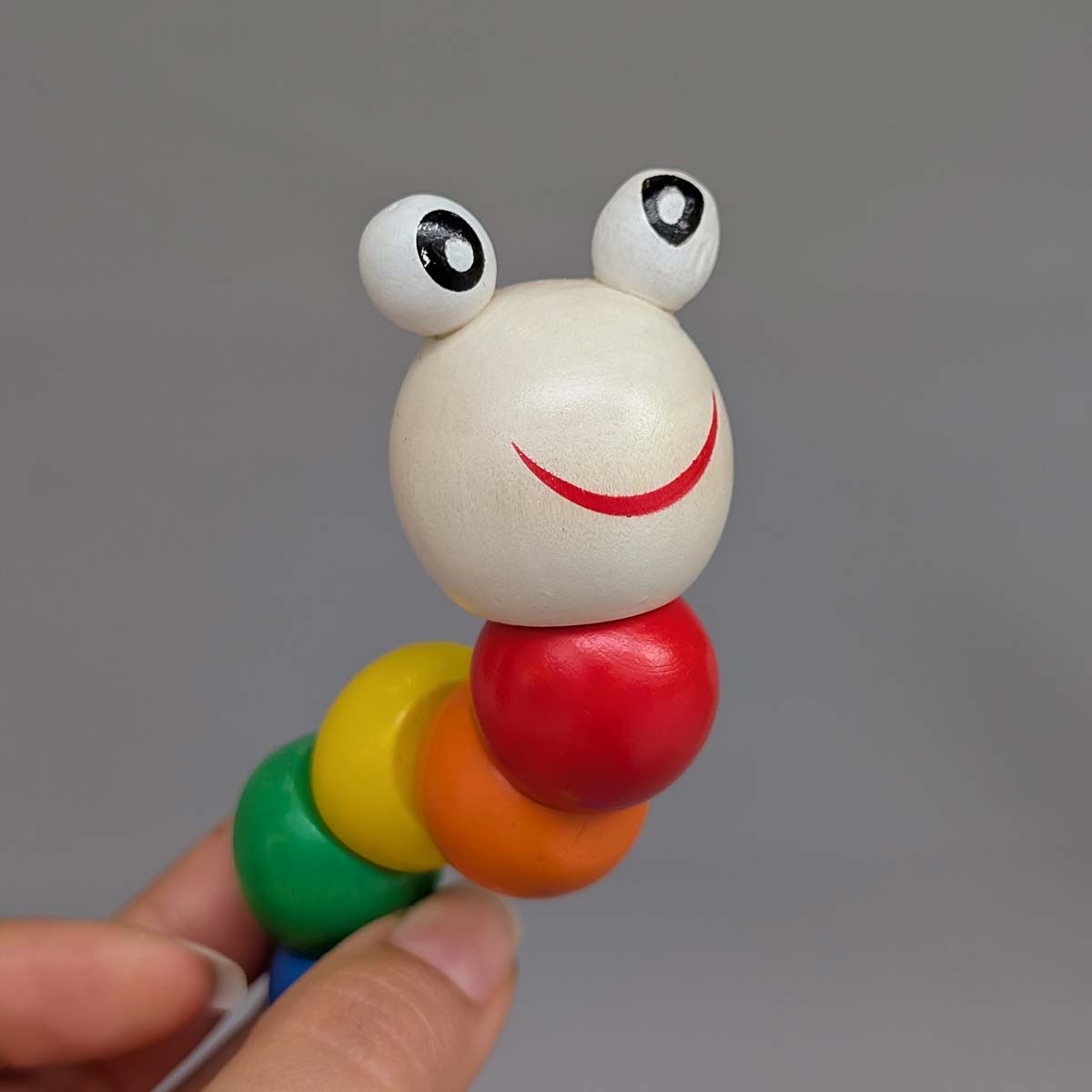 Juguete Articulado Gusano Oruga Didáctico De Madera Niños