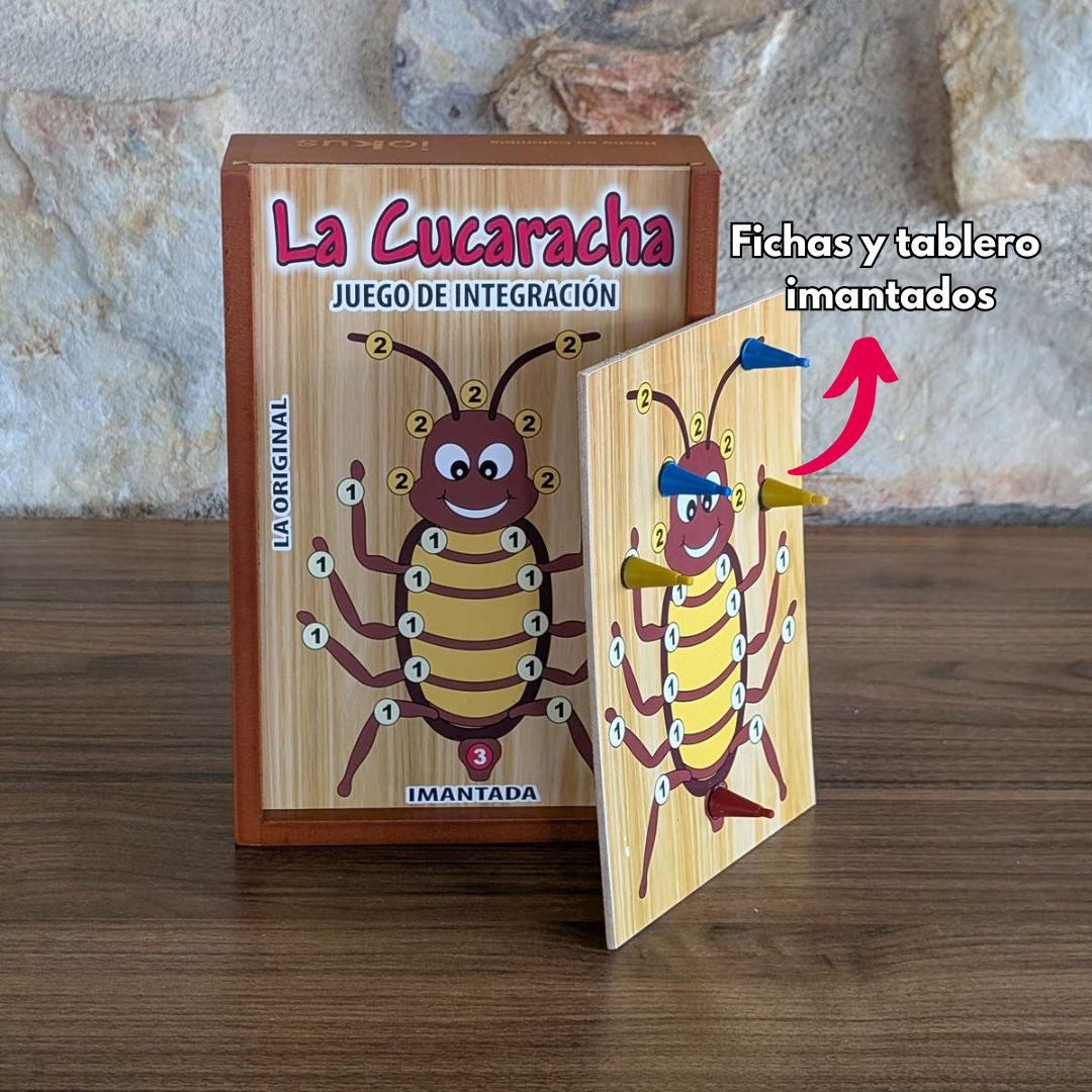 Juego la Cucaracha Imantado 7 Jugadores Tableros Magnéticos