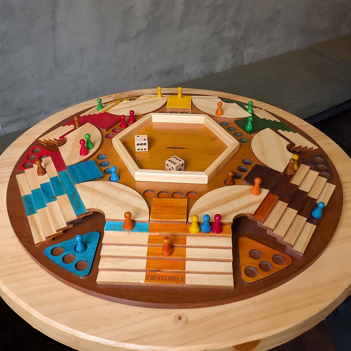 Parques 3D en madera con alcancía - 6 puestos