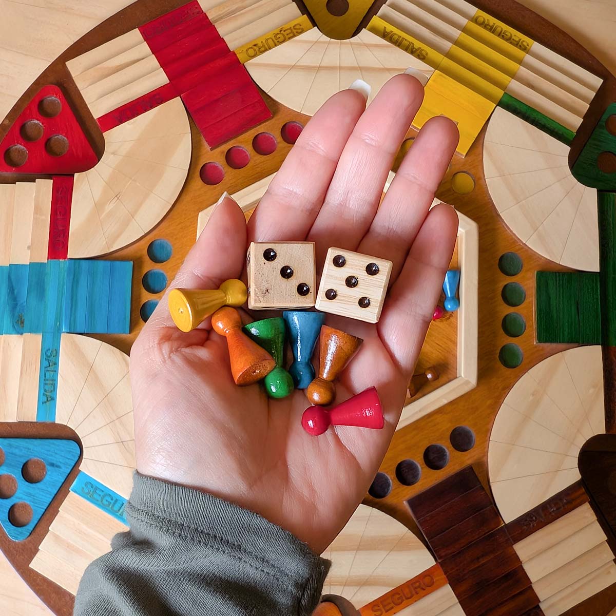 Parques 3D en madera con alcancía - 6 puestos