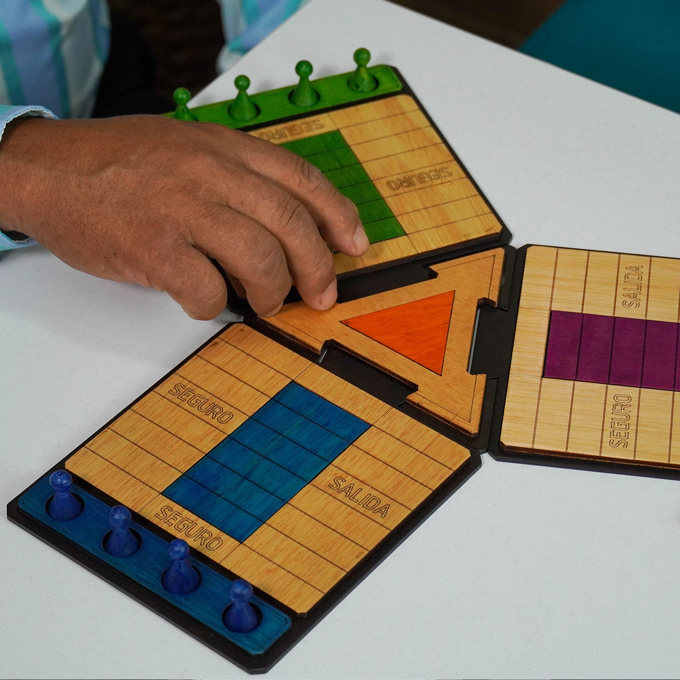 Juego De Mesa Parques Desarmable Modular Madera