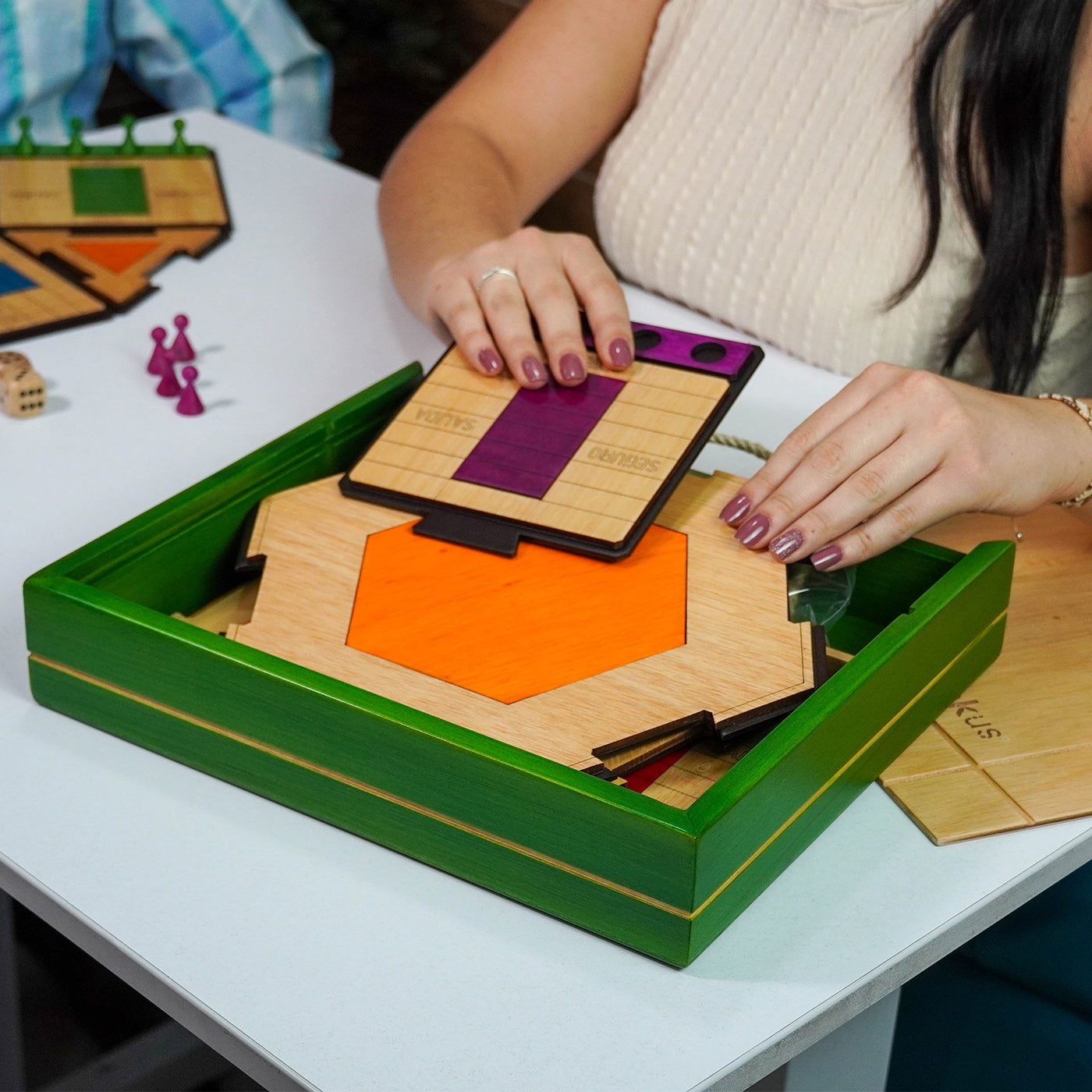 Juego De Mesa Parques Desarmable Modular Madera