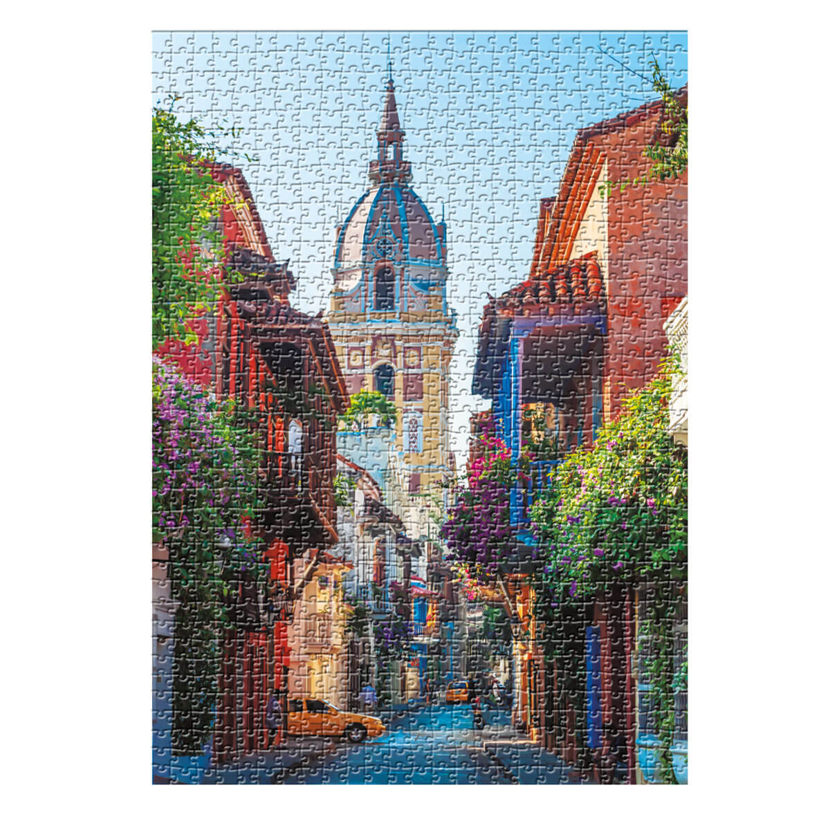 Rompecabezas Calles de Cartagena - Colombia (1000 piezas)
