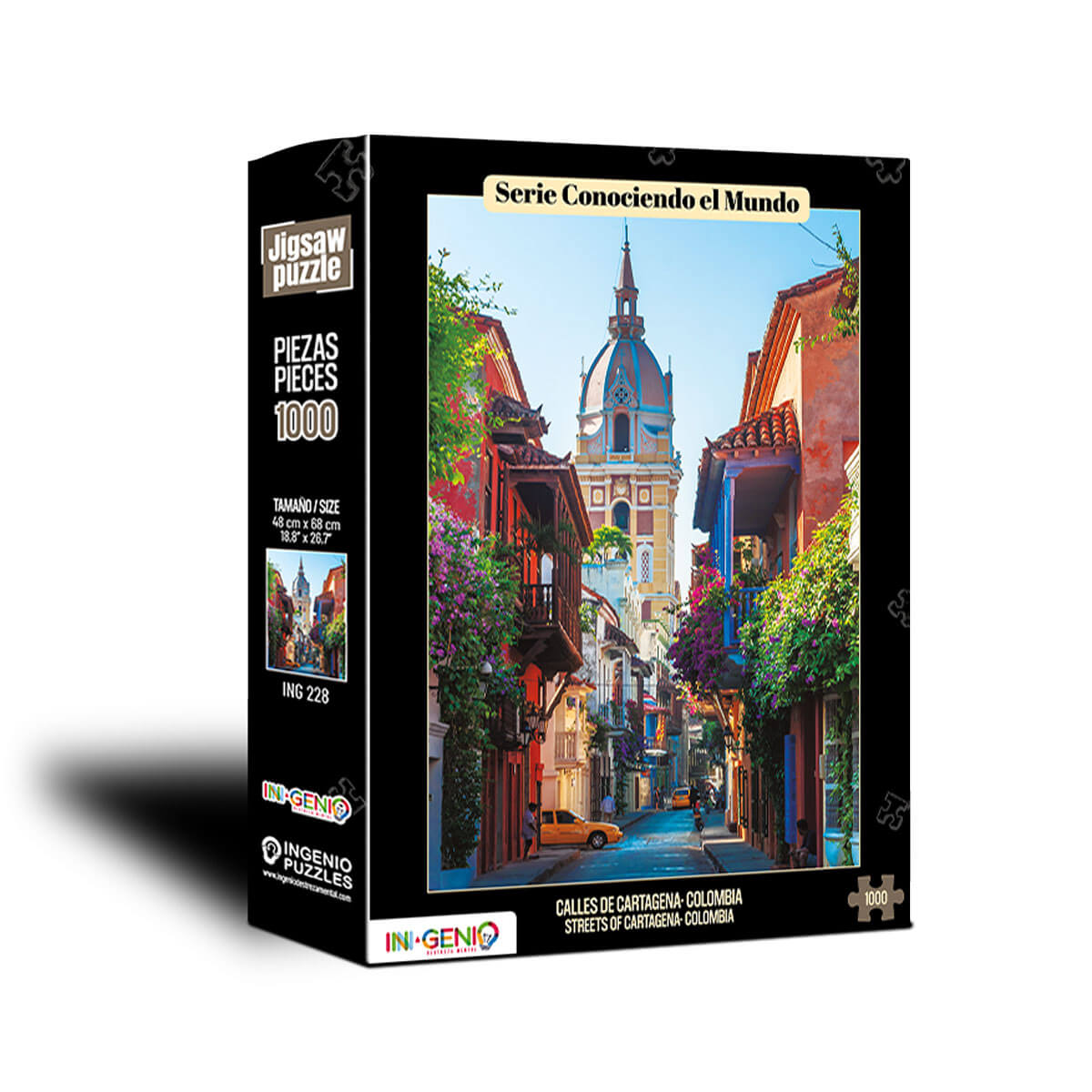 Rompecabezas Calles de Cartagena - Colombia (1000 piezas)