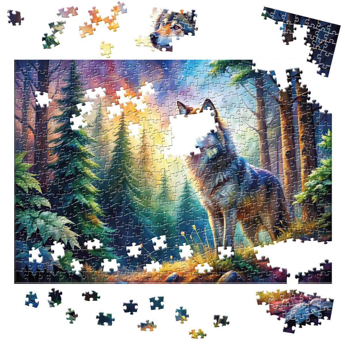 Rompecabezas Lobo Salvaje (500 piezas)