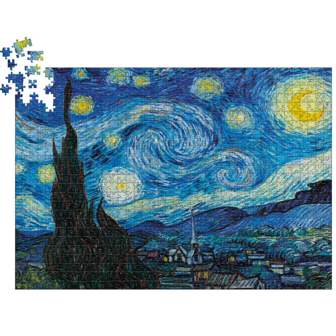 Rompecabezas la Noche Estrellada - Vincent Van Gogh (1000 piezas)