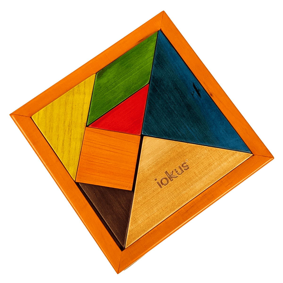 Tangram multicolor madera