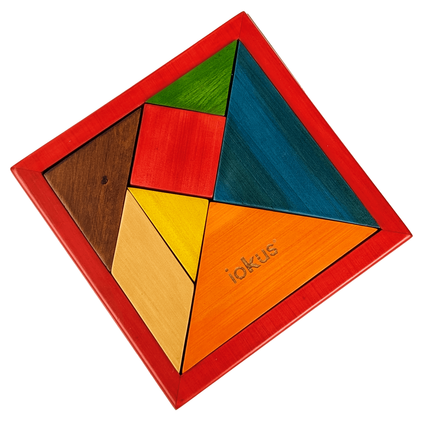 Tangram multicolor madera